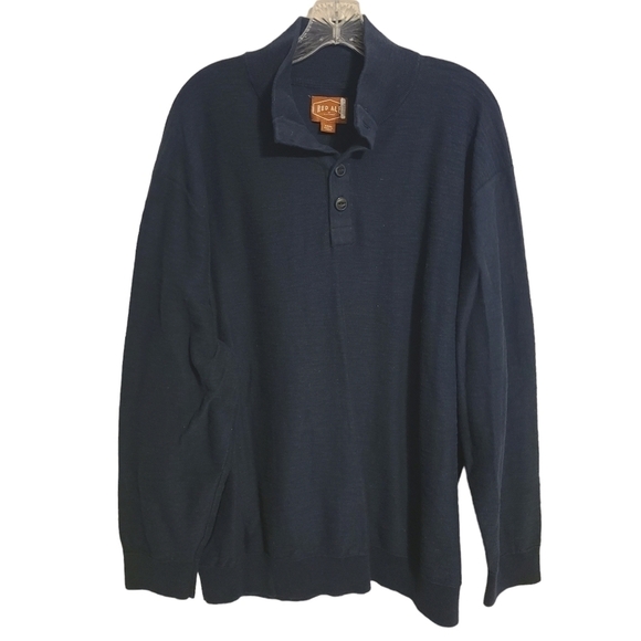 Red Ale | Men's Navy Blue Quarter Button Up Shirt (Size XXXL) - Picture 1 of 13